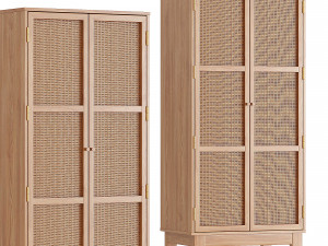 Double Wardrobe Bordeaux 3D-Modell