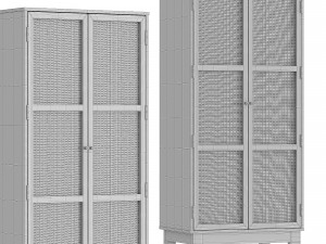Double Wardrobe Bordeaux Modèle 3D