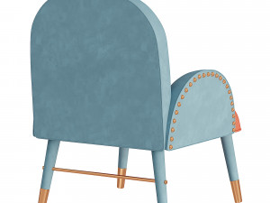 Karin dining chair Model 3D
