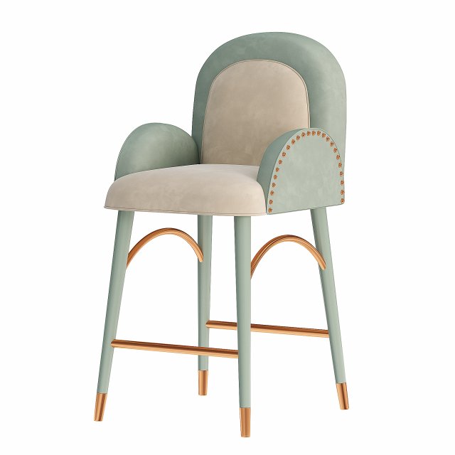 Karin bar chair 3D Model .c4d .max .obj .3ds .fbx .stl .blend 