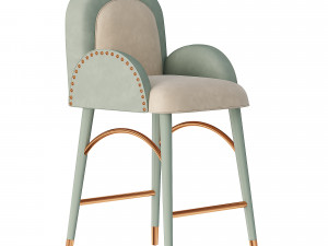 Karin bar chair 3D Model