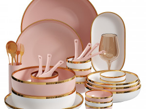 China tableware 3D Model