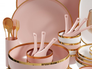 China tableware 3D Model