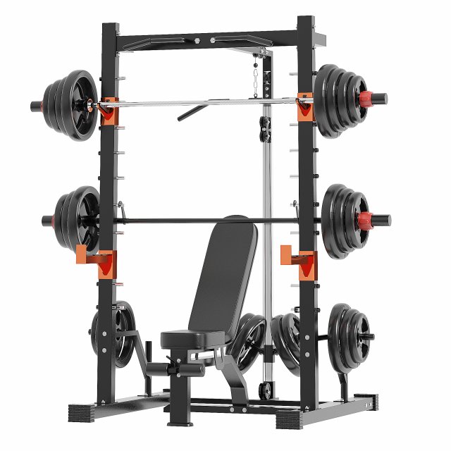 Smith machine power frame Modelo 3D .c4d .max .obj .3ds .fbx .stl .blend 