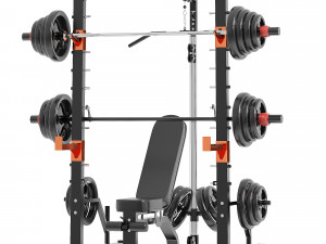 Smith machine power frame 3D Model