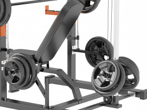 Smith machine power frame Modelo 3D