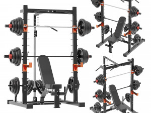 Smith machine power frame Modelo 3D