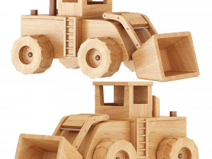 Mainan Kayu Model 3D