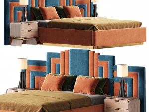 Итальянская спальня DIAMONDS 1 REDECO 3D Модель