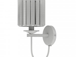 Gold ylindrical rystal all sconce Modello 3D