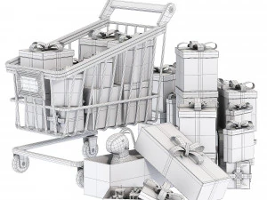 Новогодний подарок 3D Модель