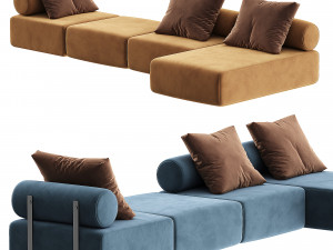 Modular sofa SHINTO 3D Model