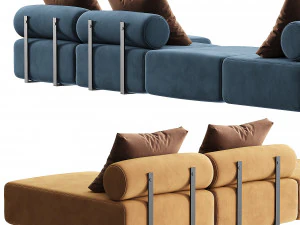 Divano componibile SHINTO Modello 3D