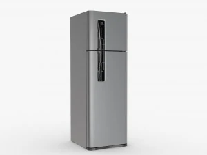 Stainless Steel Fridge 3D Model