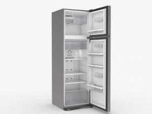 Stainless Steel Fridge 3D Model