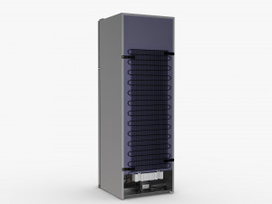 Stainless Steel Fridge 3D Model
