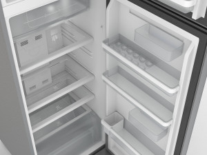 Stainless Steel Fridge 3D Model