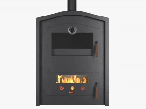 लकड़ी से जलने वाला आउटडोर ओवन 3D मॉडल