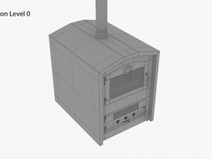 Wood Fired Outdoor Oven Model 3D