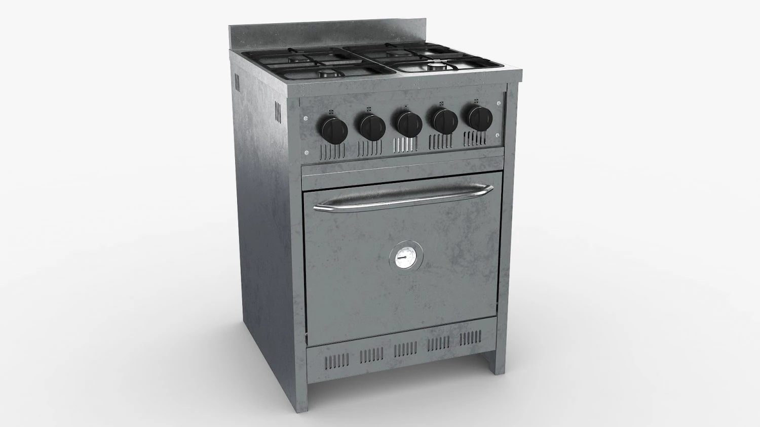 Industrial Oven 3D Model .c4d .max .obj .3ds .fbx .stl .blend 
