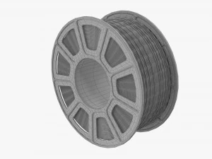 Нить для 3D-принтера Электрический синий 3D Модель