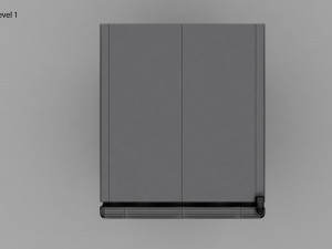 Retro Mini Fridge 3D Modell