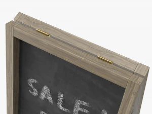 Advertising Chalkboard Mockup 3D Model