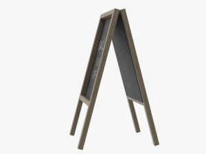 Advertising Chalkboard Mockup Modèle 3D