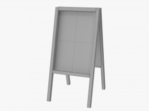 Advertising Chalkboard Mockup Modèle 3D