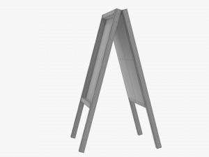 Advertising Chalkboard Mockup Modèle 3D
