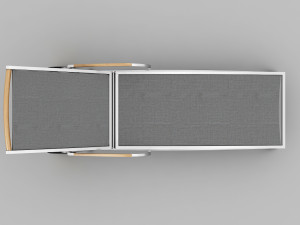 Steel Sun Lounger 3D Модель