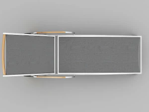Steel Sun Lounger 3D Model