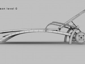 Steel Sun Lounger 3D Модель