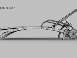 Steel Sun Lounger 3D Модель