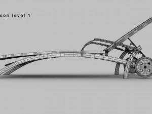 Steel Sun Lounger 3D Model