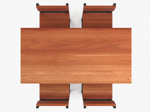 Industrial Pub Table 3D Model