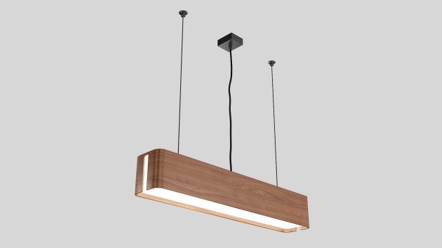 Wood Ceiling Lamp 3Dモデル .c4d .max .obj .3ds .fbx .stl .blend 