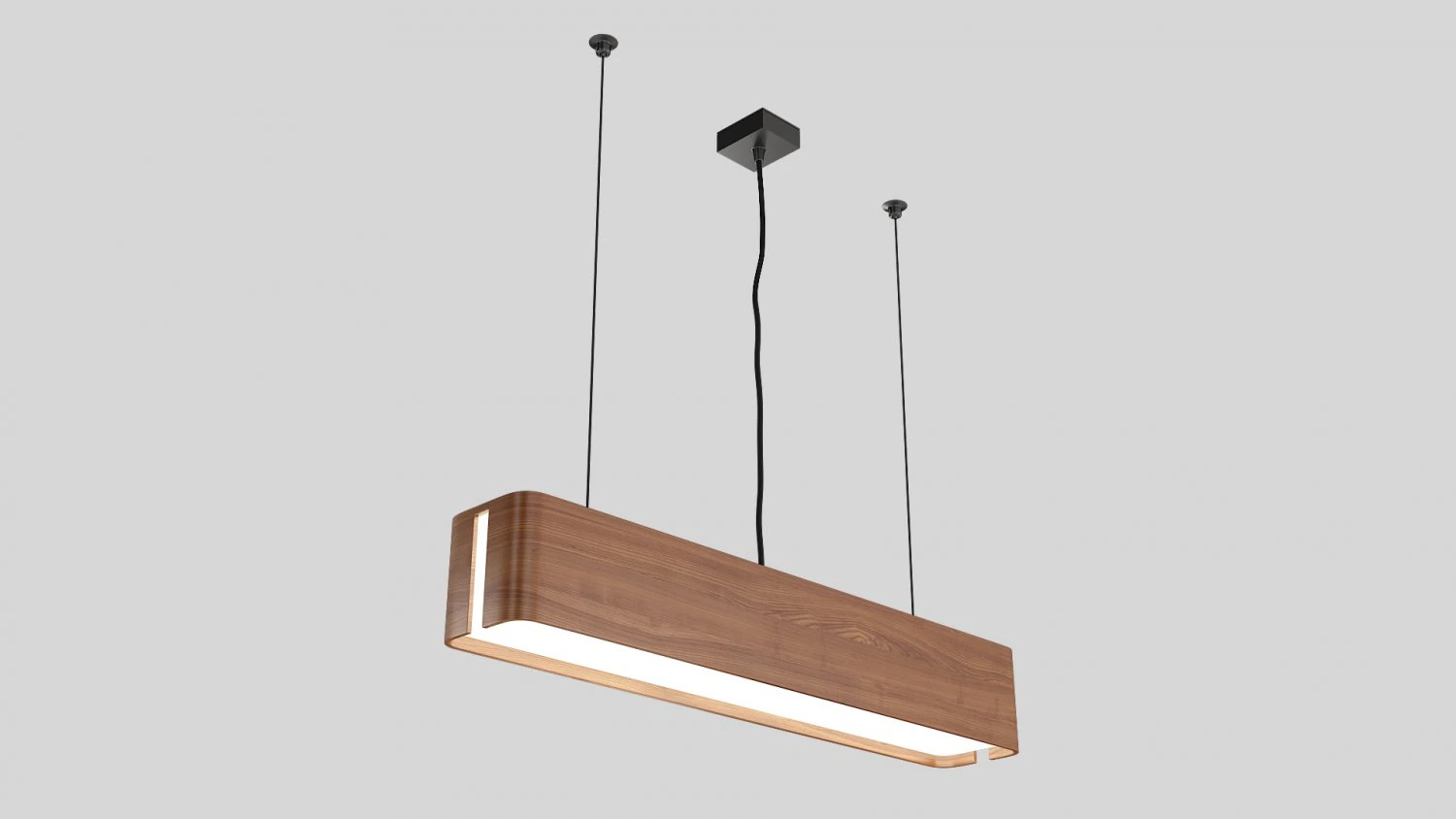 Wood Ceiling Lamp 3D Model .c4d .max .obj .3ds .fbx .stl .blend