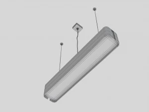 Wood Ceiling Lamp 3D Model