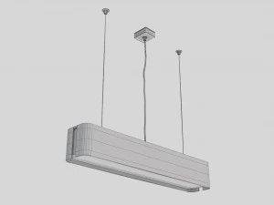 Wood Ceiling Lamp 3D Model