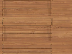 Wood Ceiling Lamp 3D Model