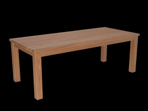 Wood Table 3D Model