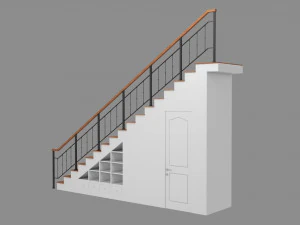 Classic Stair 3D Model