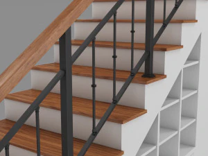 Classic Stair 3D Model