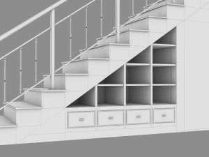 Classic Stair 3D Model