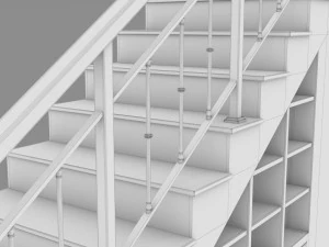 Classic Stair 3D Model