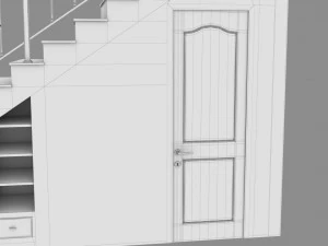 Classic Stair 3D Model