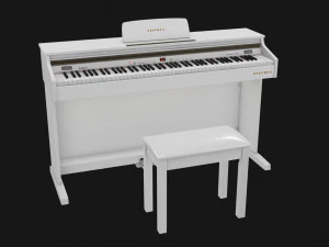 Kurzweil Tastatur KA130 Wei&szlig; 3D Modell