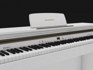 Kurzweil Keyboard KA130 White Modelo 3D