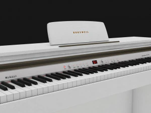 Kurzweil Keyboard KA130 White 3D Model